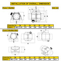 Concrete Vibrator Motor 220V 40W 3000rpm Single Phase AC