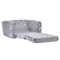 Giselle Kids Sofa Bed Foldable Toddler Couch Grey 28D Sponge
