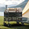 Double Decker Folding Wagon 400L Heavy Duty All-Terrain Wheels 450kg