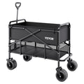 Double Decker Folding Wagon 400L Heavy Duty All-Terrain Wheels 450kg