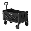 Collapsible Wagon 120L 225kg All-Terrain Wheels Heavy Duty Black