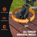 Collapsible Folding Wagon 220lbs Capacity All-Terrain Wheels Drink Holders