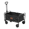 Collapsible Folding Wagon 220lbs Capacity All-Terrain Wheels Drink Holders