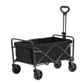 Collapsible Folding Wagon 220lbs Capacity All-Terrain Wheels Drink Holders