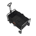 Collapsible Folding Wagon 220lbs Capacity All-Terrain Wheels Drink Holders