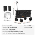 Collapsible Wagon 220L All-Terrain Wheels 330lbs Capacity