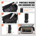 Foldable Double Decker Wagon 400L All-Terrain Heavy Duty 450lb