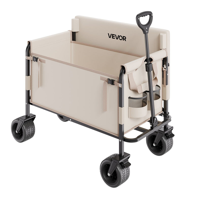 Collapsible Folding Wagon 550lb 220L Converts to Bench