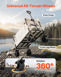 Collapsible Folding Wagon 550lb 220L Converts to Bench