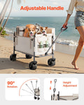 Collapsible Folding Wagon 550lb 220L Converts to Bench