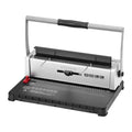 Coil Spiral Binding Machine, Manual Book Maker 34-Holes Binding 120 Sheets, Punch Binder with Adjustable 3/16