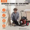 Drain Cleaner Machine Electric Auger 100FT 3/8IN Auto Feed