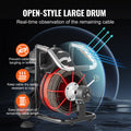 Drain Cleaner Machine Electric Auger 100FT 3/8IN Auto Feed