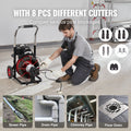 Drain Cleaner Machine Electric Auger 100FT 3/8IN Auto Feed