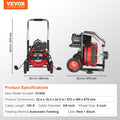 Drain Cleaner Machine Electric Auger 100FT 3/8IN Auto Feed