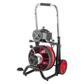 Drain Cleaner Machine 30m Sewer Snake Auger 13mm Auto Feed 8 Cutters
