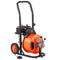Drain Cleaner Machine 100ft Sewer Auger Auto Feed 4 Cutter 2-4