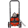 Drain Cleaner Machine 100ft Sewer Auger Auto Feed 4 Cutter 2-4