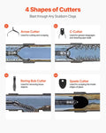 Drain Cleaner Machine 30m x 19mm Sewer Snake Auger Wheel