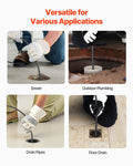 Drain Cleaner Machine 30m x 19mm Sewer Snake Auger Wheel