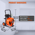 Drain Cleaner Machine 100FT 3/4