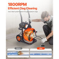 Drain Cleaner Machine Electric Drain Auger 100 FT x 3/8 In Auto Feed