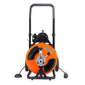 Drain Cleaner Machine Electric Drain Auger 100 FT x 3/8 In Auto Feed