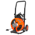 Drain Cleaner Machine Electric Drain Auger 100 FT x 3/8 In Auto Feed