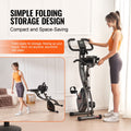 Folding Exercise Bike Magnetic Resistance Indoor Cycling Home Gym