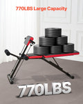 Weight Bench Roman Chair Hyperextension 770lbs Adjustable Foldable