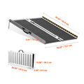 Portable Wheelchair Ramp 2FT, Non-Slip Aluminum Folding Handicap Ramp, Door Threshold Ramps for Wheelchair for Home,Wheel Chair Ramp Steps, Cars, Scooter, Cart, Curbs, Stairs