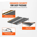 Portable Wheelchair Ramp 2FT Aluminum Folding Non-Slip Handicap