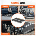 Portable Wheelchair Ramp 2FT Aluminum Folding Non-Slip Handicap