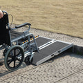 Portable Wheelchair Ramp 2FT Aluminum Folding Non-Slip Handicap