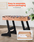 Folding Foosball Table 106cm Standard Size Soccer Game Set