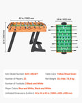 Folding Foosball Table 106cm Standard Size Soccer Game Set