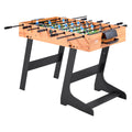 Folding Foosball Table 106cm Standard Size Soccer Game Set