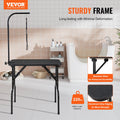 VEVOR Pet Grooming Table Arm Clamp 808x460mm Foldable Stand Small Medium Dogs