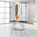 Pet Grooming Table 117cm Foldable Dog Stand Two Arms Clamp