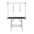 Pet Grooming Table 117cm Foldable Dog Stand Two Arms Clamp