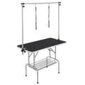 Pet Grooming Table 117cm Foldable Dog Stand Two Arms Clamp