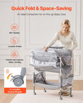 Artiss Baby Changing Table Foldable Portable with Drawers Grey