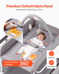 Artiss Baby Changing Table Foldable Portable with Drawers Grey