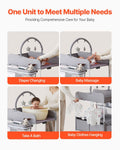 Artiss Baby Changing Table Foldable Portable with Drawers Grey