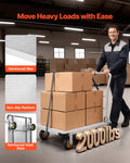 Platform Truck 900kg Capacity Heavy Duty Steel Flatbed Cart Swivel Wheels