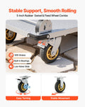 Platform Truck 900kg Capacity Heavy Duty Steel Flatbed Cart Swivel Wheels
