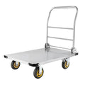 Platform Truck 900kg Capacity Heavy Duty Steel Flatbed Cart Swivel Wheels