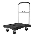 Foldable Push Cart Dolly 150kg Capacity Swivel Wheels 680x495mm