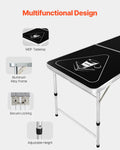 Beer Pong Table 2.4m Folding Tailgate Party Drinking Game Handle