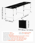 Beer Pong Table 2.4m Folding Tailgate Party Drinking Game Handle